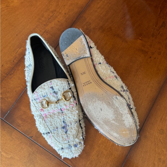 Women’s tweed Gucci Jordan loafers - Picture 4 of 4